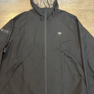 adidas Black Hooded Raincoat with GORE-TEX Infinium